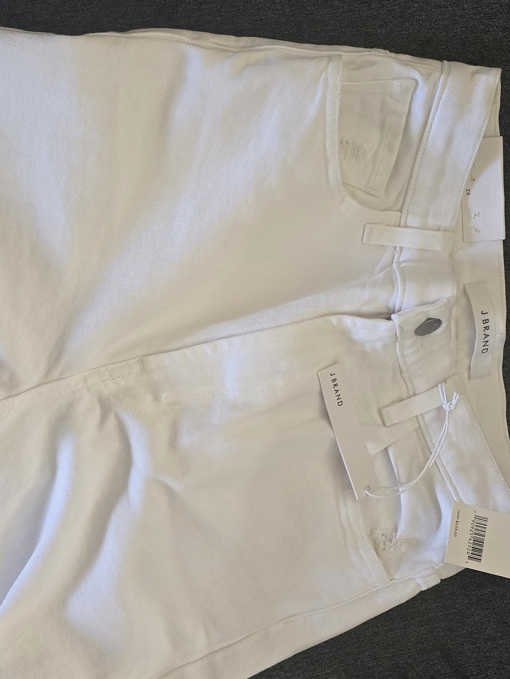 J Brand High-Rise White Stretch Jeans
